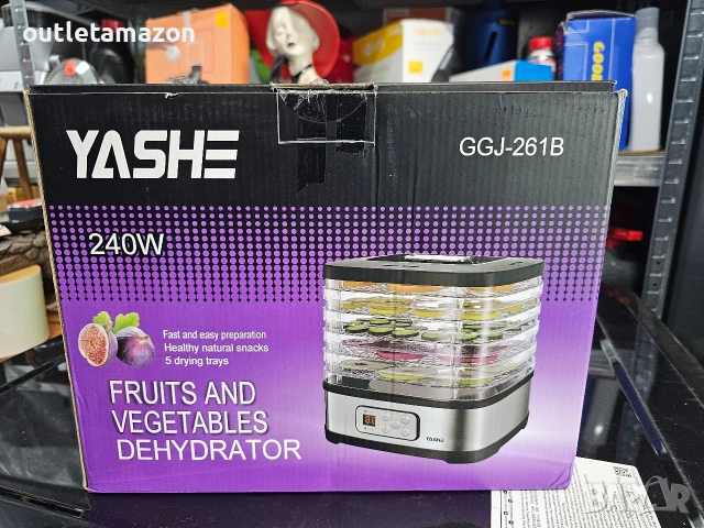 Дехидратор за храна, плодове, зеленчуци, гъби Ruhhy, Уред за сушене, снимка 6 - Други - 53503201