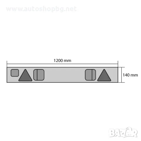 Заден борд за ремарке 12/24V, снимка 4 - Аксесоари и консумативи - 47085560