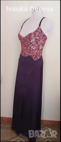 Елегантна рокля,ламе и визкоза,подходяща за повод, снимка 2 - Рокли - 49366870