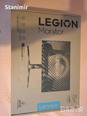 Монитор 2k QHD 240hz IPS Lenovo Legion 240 Hz Y27qf-30, 27", WQHD 240Hz, снимка 8 - Монитори - 52441011