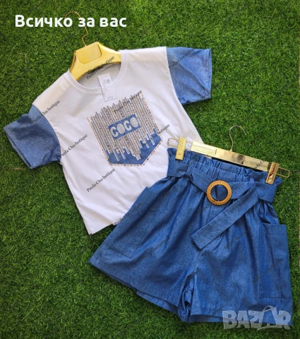 Кроп топ Камъни Коко, снимка 2 - Тениски - 51213867