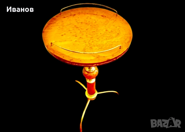 ЦЕНА - 25€. Кръгла Мраморна масичка за кафе - Стил Луи XVI 