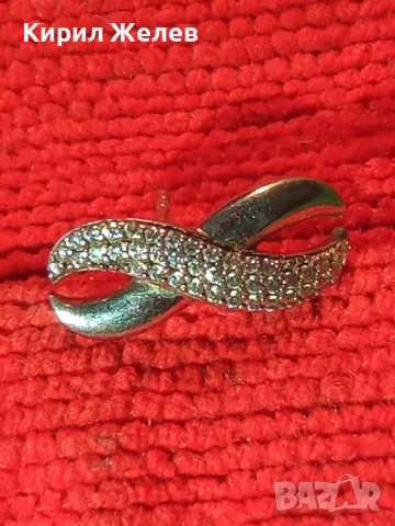 АЖУРНА СКЪПОЦЕННА СРЕБЪРНА ОБЕЦА СИМВОЛ на БЕЗКРАЙНОСТ СРЕБРО 925 с ФАСЕТИРАНИ ЦИРКОНИ 49715, снимка 11 - Обеци - 49510641