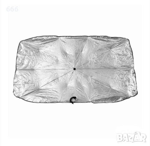 Сгъваем сенник за предно стъкло, 140x79 см, тип чадър с капак, UV устойчив, снимка 7 - Аксесоари и консумативи - 54059031