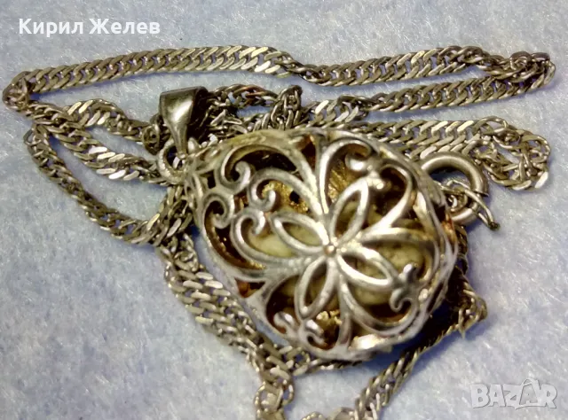 АЖУРЕН ПОСРЕБРЕН МЕДЕН ПЕНДАНТ с КЪСЧЕ НАТУРАЛЕН КЕХЛИБАР в НЕГО и СРЕБЪРНА ВЕРИЖКА СРЕБРО 925 49783, снимка 11 - Колиета, медальони, синджири - 50115976