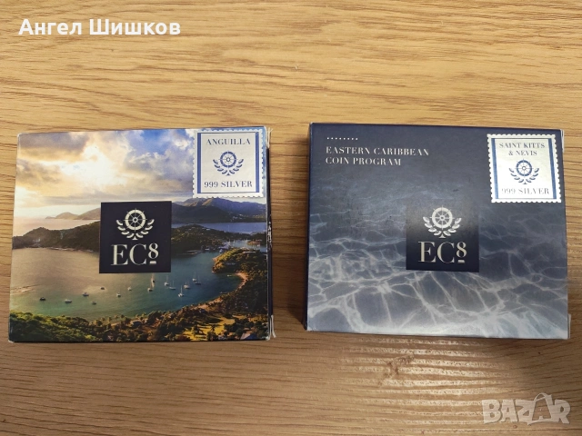 Цветна сребърна монета Eastern Caribbean EC8 Silver Anguilla 1 oz