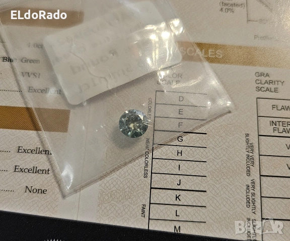 Диамант 1 карата, мойсанит, за бижу и подарък, снимка 9 - Други - 53415817