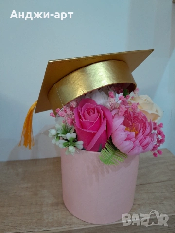нежни букети от сапунени рози , снимка 16 - Изкуствени цветя - 48884503