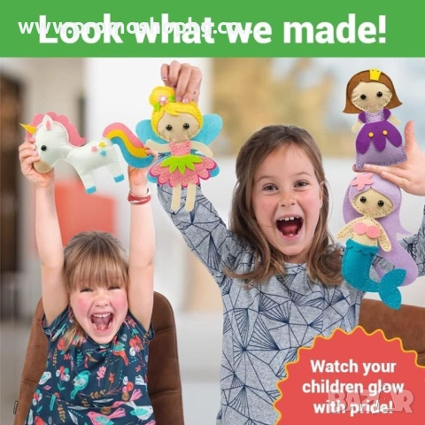 Креативна игра за шиене на морски или приказни животни Mermaid Sea World, 6+, снимка 7 - Образователни игри - 52672991