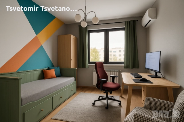 Обзаведена стая под наем в поддържан апартамент