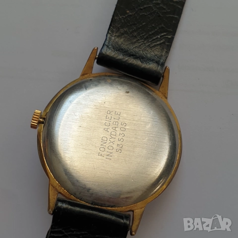 Мъжки швейцарски механичен позлатен часовник BWC, снимка 7 - Антикварни и старинни предмети - 51860313