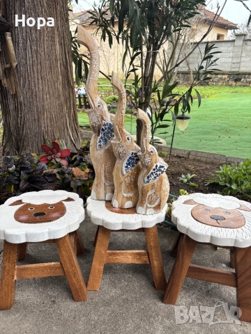 Слонче от дърво, снимка 5 - Декорация за дома - 52796772