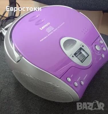 Детски CD плейър Lenco SCD24, CD радио бумбокс, HiFi система, Boombox, FM радио тунер, памет за песн, снимка 9 - Музикални играчки - 48827235