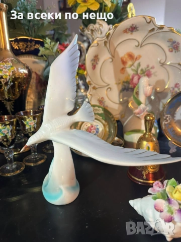 Hollóháza Hungary  Circa 1960 “ Гларусът” Код P1932, снимка 2 - Декорация за дома - 53731490