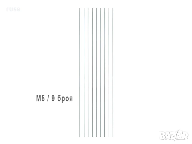 НОВИ! Прът с резба 1 метър M5/М6/М8/М10/М12, снимка 3 - Други инструменти - 50595366