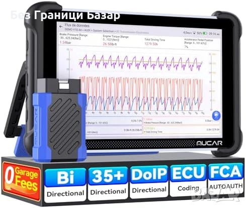 Нова MUCAR 892BT AI OBD2 диагностика пълна система CAN FD DOIP кола сервиз