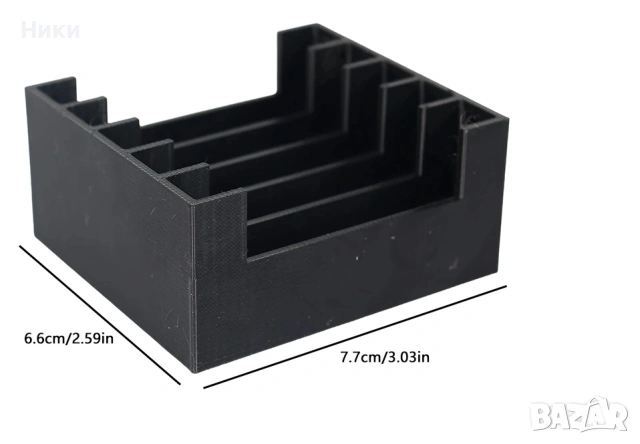 2,5-инчова механична стойка за съхранение на твърд диск, черна стойка за съхранение