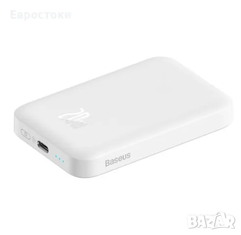 Външна батерия BASEUS Magnetic Wireless Charging Power Bank 6000 mAh 20W с USB-C порт , снимка 8 - Външни батерии - 47238715