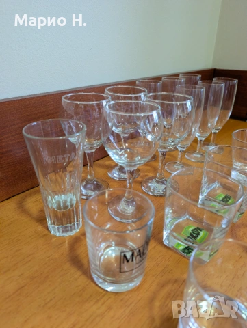 Комплект от 20 разнообразни чаши за алкохол, за вино, шампанско, уиски, скоч, коняк, снимка 6 - Чаши - 54220856