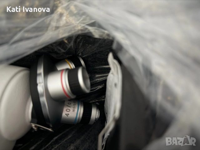  Биологичен Микроскоп LAKWAR 40X-1000X с LED осветление, 3 обектива, снимка 9 - Лаборатория - 53571110