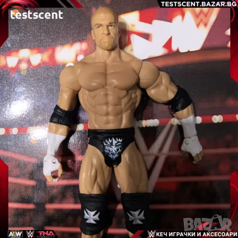 Екшън фигура WWE Triple H Трите Хикса Mattel basic Series играчка figure short hair, снимка 1 - Колекции - 48507210