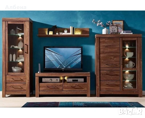 Модулна секция GENT – Дъб Стърлинг с LED осветление