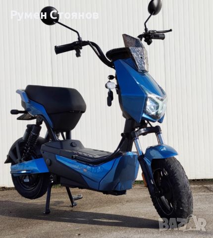 Електрически скутер EcoWay модел YC-L 500W мотор син цвят, снимка 4 - Мотоциклети и мототехника - 45126663