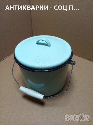 Соц Стара Емайлирана Съдинка Съд За Мляко 4лт. 