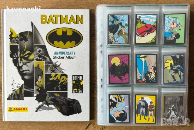 Продавам: Panini колекция Batman 80 Years Anniversary албум + 192 стикера + 36 карти, снимка 1 - Колекции - 47237986