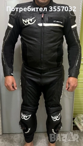 Мото екип 2 части Berik Race Dep 2 - размер 54 почти нов 