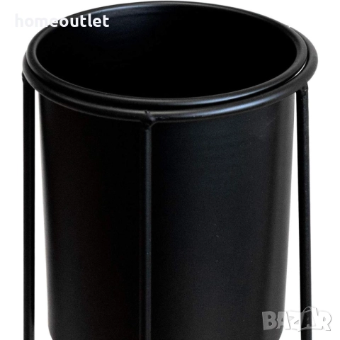 ПРОМОЦИЯ Метални поставки за саксии в черно, к-кт от 2 бр - WOHAGA C4700025, снимка 3 - Стайни растения - 52824595