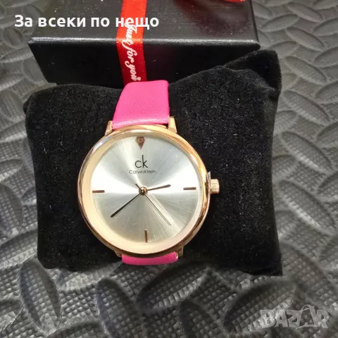 Calvin Klein Дамски Часовник С Розова Каишка Келвин Клайн, снимка 1 - Дамски - 48514140