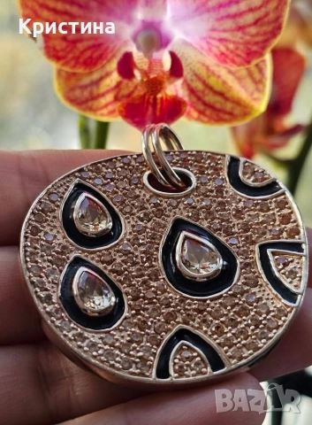 Масивен сребърен медальон, снимка 3 - Колиета, медальони, синджири - 53905985