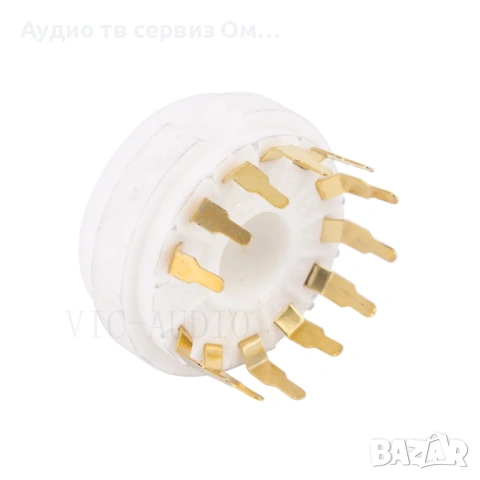 Цокъл за радиолампа 8/12 пина, снимка 8 - Аудиосистеми - 53808141