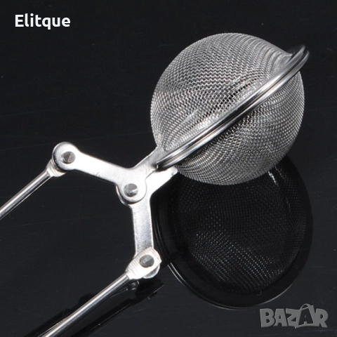 Филтър за чай от неръждаема стомана с дръжка, снимка 3 - Други стоки за дома - 52902896