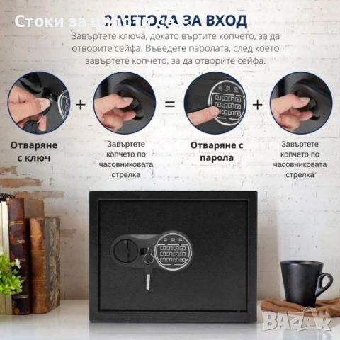 Електронен сейф 9л/27л, снимка 5 - Други стоки за дома - 52154409