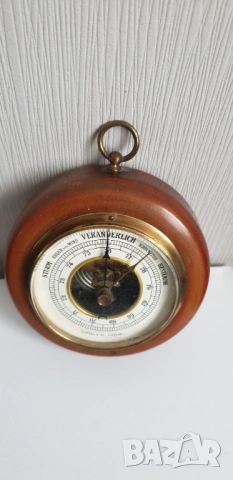 Стар немски барометър, снимка 4 - Антикварни и старинни предмети - 53937703