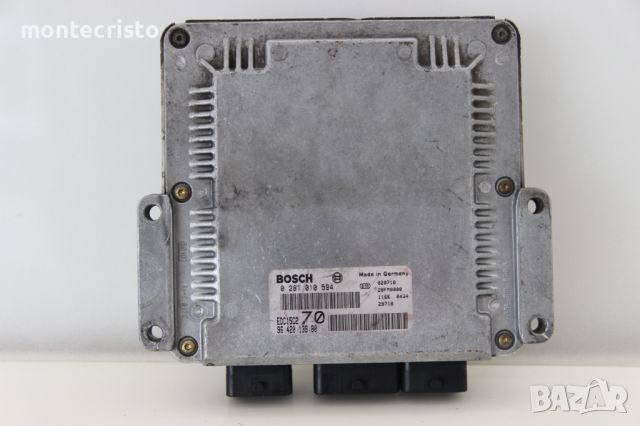 Моторен компютър ECU Peugeot 206 / 0 281 010 594 / 0281010594 / 96 420 139 80 / 9642013980 EDC15C2, снимка 1 - Части - 45708150