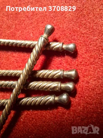 Сребърни чаени лъжици. маркирани , снимка 3 - Прибори за хранене, готвене и сервиране - 49998493