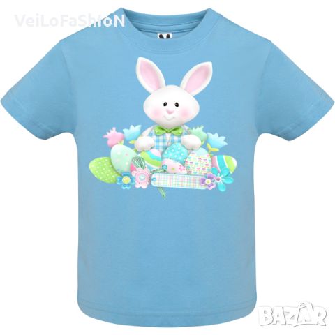 Нова бебешка великденска тениска за момче, снимка 1 - Бебешки блузки - 45402535