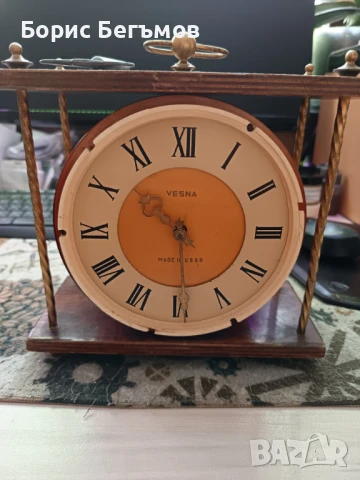 Каминен механичен часовник Весна