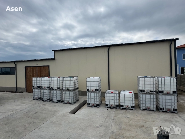 Съд за вода 1000 литра | IBC контейнери и бидони за течности на изгодни цени, снимка 4 - Напояване - 52294963