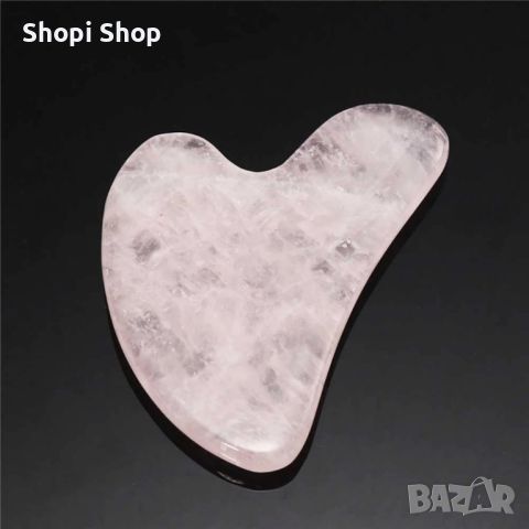 Розов нефритен камък скрепер за лице във формата на сърце за лице TV612, снимка 1 - Козметика за лице - 46460120