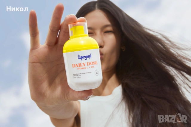Supergoop Daily Dose Витамин C + SPF 40 луксозен серум