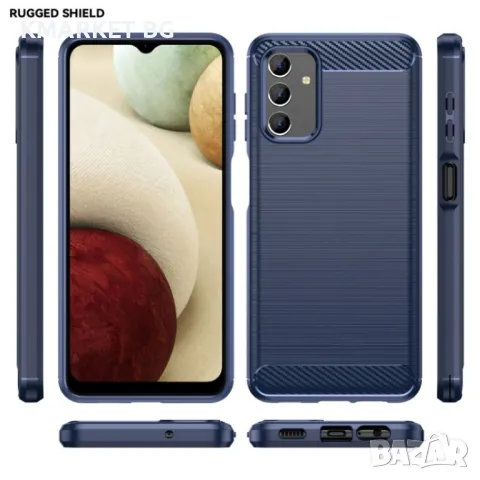 Samsung Galaxy M13 5G Удароустойчив Carbon Fiber Калъф и Протектор, снимка 3 - Калъфи, кейсове - 48516078