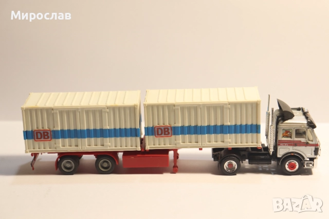 HERPA 1:87 H0 МERCEDES КОНТЕЙНЕР КАМИОН МОДЕЛ, снимка 9 - Колекции - 52434485