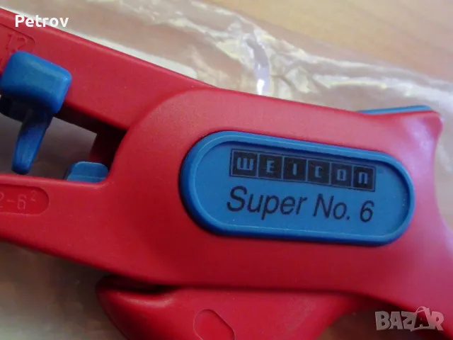 WEICON Super No.6 / 0,2-6 mm² / VDE 1000V - Made in Germany - ЧИСТО НОВИ Автомат. Клещи изол. кабели, снимка 7 - Клещи - 50200052