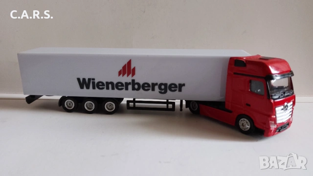 Метални камиони Mercedez Benz Actros, Coca Cola, MAN...., снимка 5 - Колекции - 52255717