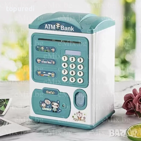 ДЕТСКА КАСИЧКА БАНКОМАТ С ПАРОЛА, снимка 6 - Други - 52401389