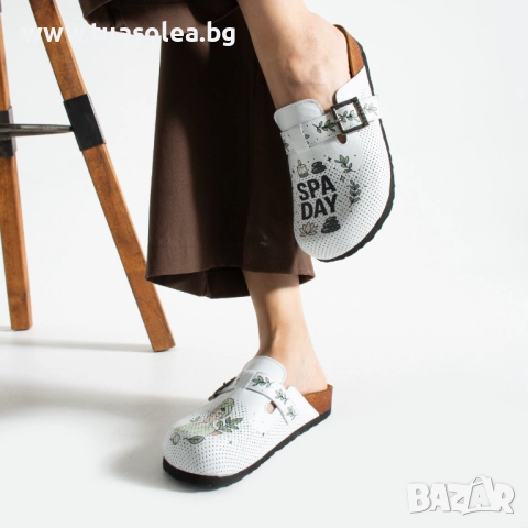 Дамски ортопедични чехли от естествена кожа | Марка Tuasolea, снимка 1